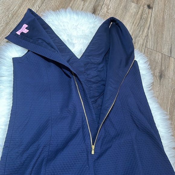 Lilly Pulitzer Gabby Shift Dress Navy Blue Size 8 - Picture 10 of 10